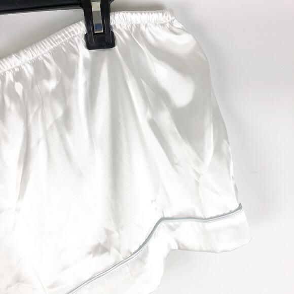 In Bloom by Jonquil Womens Mrs Satin Short Pajama Set XL Ivory The Bride NWT - Picture 12 of 14